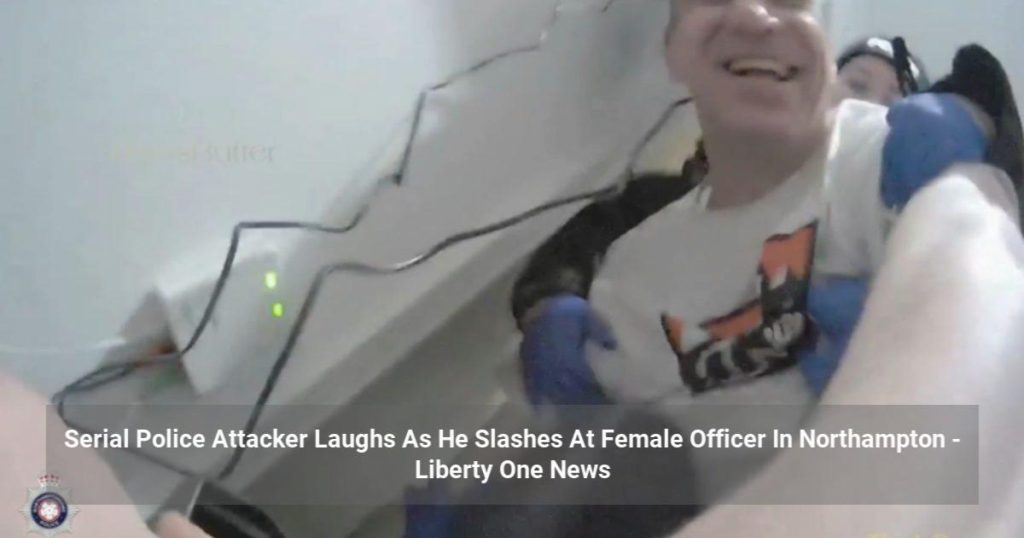 Serial Police Attacker Laughs As He Slashes At Female Officer In Northampton