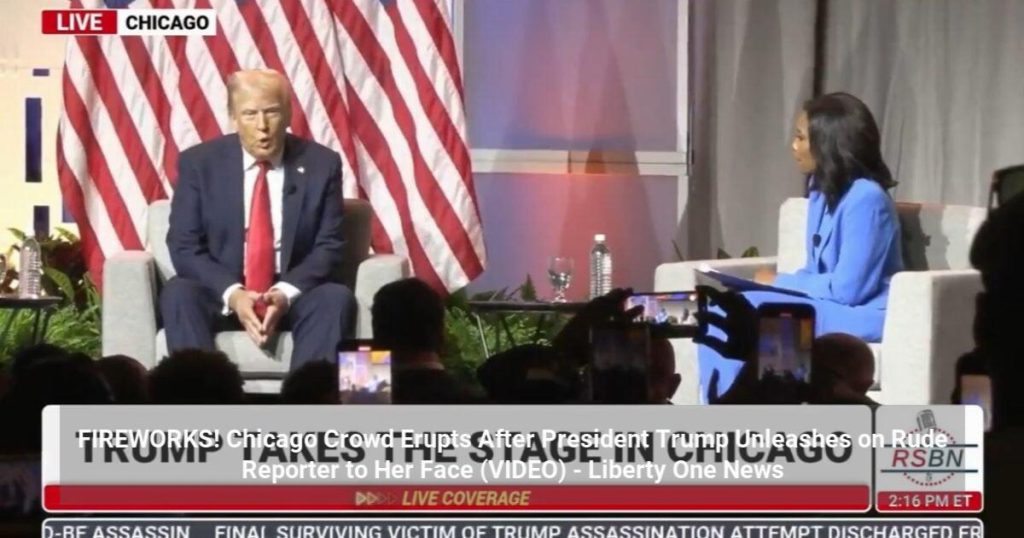 Chicago Crowd Erupts After President Trump Unleashes on Rude Reporter to Her Face