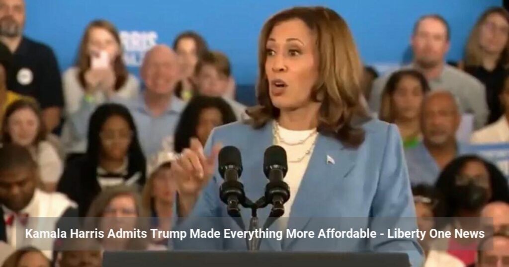 Kamala Harris Admits Trump Made Everything More Affordable