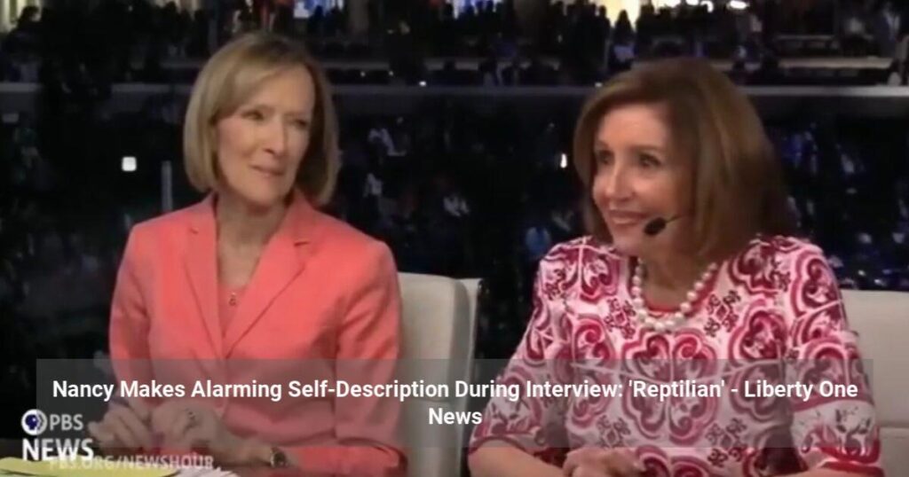 Nancy Makes Alarming Self-Description During Awkward Interview: ‘Reptilian’