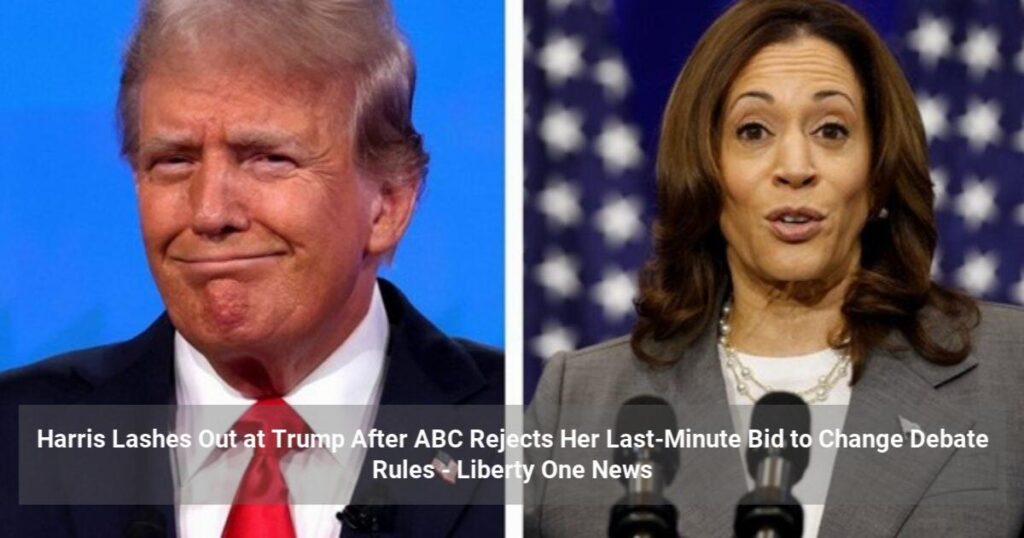 Harris Lashes Out at Trump After ABC Rejects Her Last-Minute Bid to Change Debate Rules