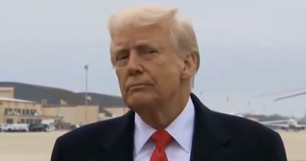 Trump Shoots a Chilling Look After Being Struck by Press Pool Mic